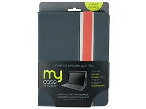 EL914 | Bulk Buys Gray & Coral Ereader Portfolio Case