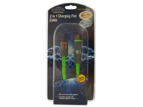 EL772 | Bulk Buys Premium Green 2 in 1 USB Charging and