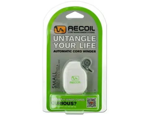 EL877 | Bulk Buys Compact Spring-Loaded Cord Winder for