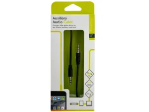 Bulk EN042 Iessentials Black Auxiliary Audio Cable