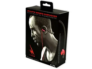 EN191 | Bulk Buys iHip Warrior Black/Red Sports Earphones