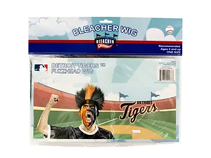 FB339 | Bulk Buys Detroit Tigers Team Spirit Fuzzy Wig Hat