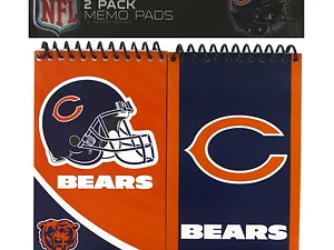 FB389 | Bulk Buys Chicago Bears NFL Memo Pads Set - 2-Piece