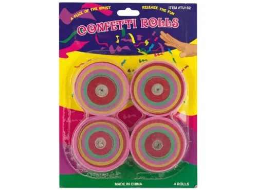 GB126 | Bulk Buys Colorful Confetti Rolls Party Pack