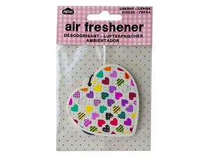 FB394 | Bulk Buys Cute Cherry Heart Shaped Car Air Freshener