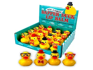 Bulk Buys Dapper Duck Lip Balm - 16 Piece Display Set