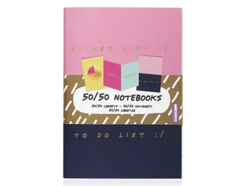 FB409 | Bulk Buys Set of 3 A5 50 Notebooks for Inspiration