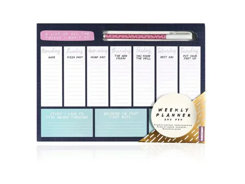 FB411 | Bulk Buys Weekly Planner with Pen - Stay Organized
