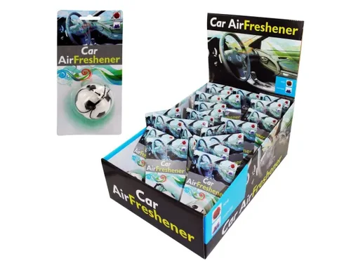 GC753 | Bulk Buys Soccer Ball Shaped Air Freshener - Rose &