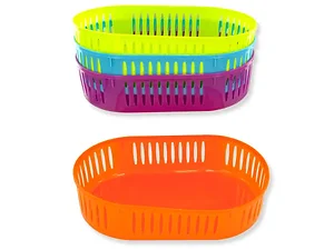 GC765 | Bulk Buys Colorful Oval Storage Baskets for Home