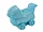 GC846 | Bulk Buys 4x3 Blue Baby Candle - PF6307