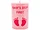 GC858 | Bulk Buys 4 Inch x 2.5 Inch Pink Footprint Candle