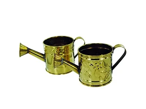 Bulk Buys Assorted Brass Watering Can Decor - 2 Styles