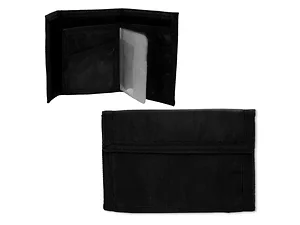 Bulk Buys Compact Black Velcro Wallet for Everyday Use