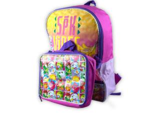 Bulk GE068 Shopkins 16quot; Backpack With Lunch Kit