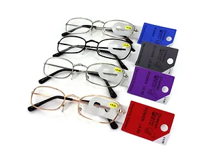 Bulk Buys Variety Pack of Metal Frame Reading Glasses