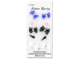 Bulk Buys Whimsical Pack of 5 Fun Earrings for Every
