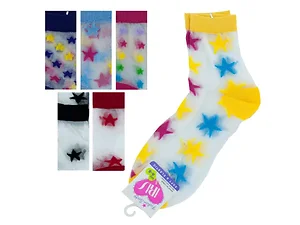 GH341 | Bulk Buys Comfortable High Cut Socks with Star