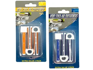 GH516 | Bulk Buys 3-Piece Car Vent Stick Air Freshener Set