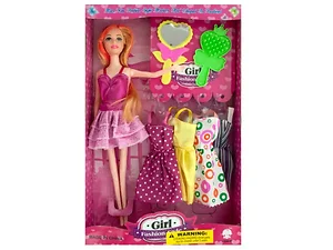 GH384 | Bulk Buys Stylish Poseable Doll with Outfits &