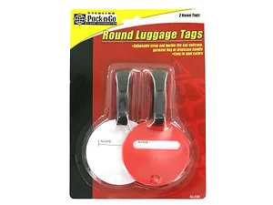 GL038 | Sterling Colorful Round Luggage Tags - Set of 2