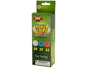 GL138 | Bulk Buys Casino-Style Plastic Poker Chips Set