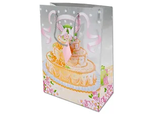 GL406 | Bulk Buys Elegant Large Wedding Gift Bag - Premium