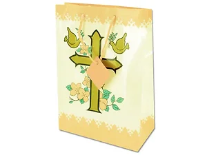 Bulk Buys Elegant Extra Large Peach Communion Gift Bag