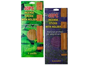 GL192 | Bulk Buys 40-Piece Aromatic Incense Sticks Set with