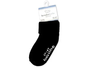 GH668 | Bulk Buys Koala Kids Black Cozy Socks for 3-4 Year