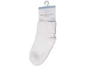 GH672 | Bulk Buys Koala Kids White Baby Socks for Ages 3-4