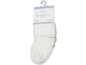 Bulk GH689 Koala Kids Basics White Baby Socks 12 - 24 Months Of Age