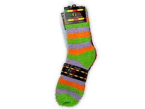 Bulk Buys Cozy Colorful Fuzzy Socks - Pack of 3
