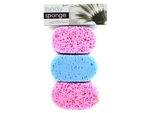 GL500 | Bulk Buys Thick Foam Body Sponge Set - 3 Pieces