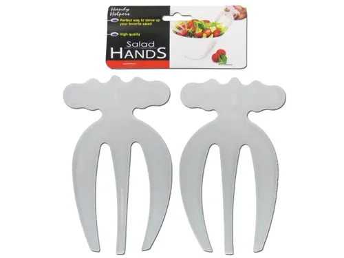 GL508 | Bulk Buys Dishwasher-Safe Plastic Salad Tongs Set