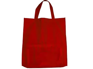 BL-FS300C | Bulk Buys Large Red Foldable Shopping Tote Bag