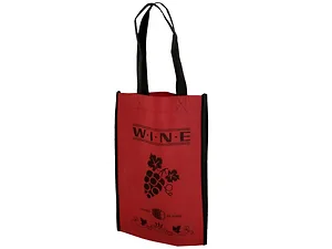 Bulk Buys Stylish Red Wine Bottle Tote with Four