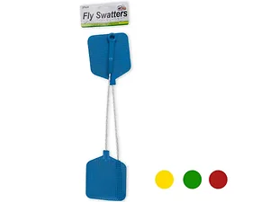 GM057 | Bulk Buys Assorted Color Fly Swatters with Wire