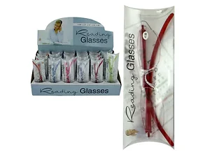 Bulk Buys Colorful Frameless Reading Glasses Bulk Display