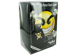 Bulk Buys Cheerful Smiley Face Car Seat Cover Set