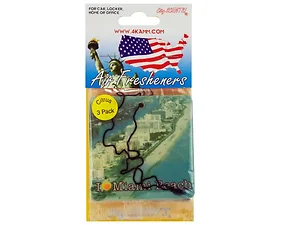 GM486 | Bulk Buys Miami Themed Air Fresheners - Set of 3