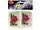 GR037 | Bulk Buys Double-Sided Rose Print Sauce Trays Set