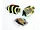 GS351 | Bulk Buys Colorful Miniature Wooden Fish Figurines