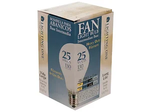 GW056 | Bulk Buys Long Life 25 Watt Frosted Fan Light Bulb