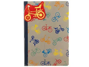 GW109 | Bulk Buys Colorful Bicycle Design Lined Notebook