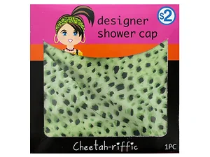 GW146 | Bulk Buys Stylish Cheetah Print Shower Cap for All
