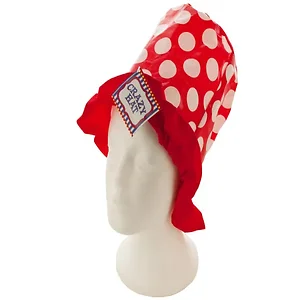 GT052 | Bulk Buys Shiny Red Polka Dot Party Hat with