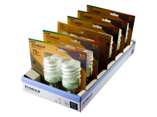 GS356 | Bulk Buys EcoBulb CFL Twist Light Bulb 75W