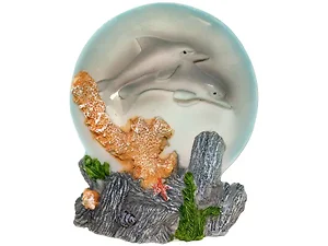 GX066 | Bulk Buys Whimsical Dolphin Resin Decor Figurine