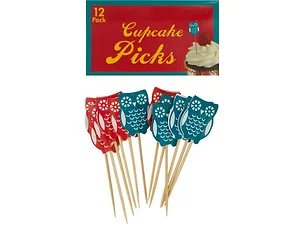 Bulk Buys Assorted Owl & Flower Cupcake Liners and Toppers